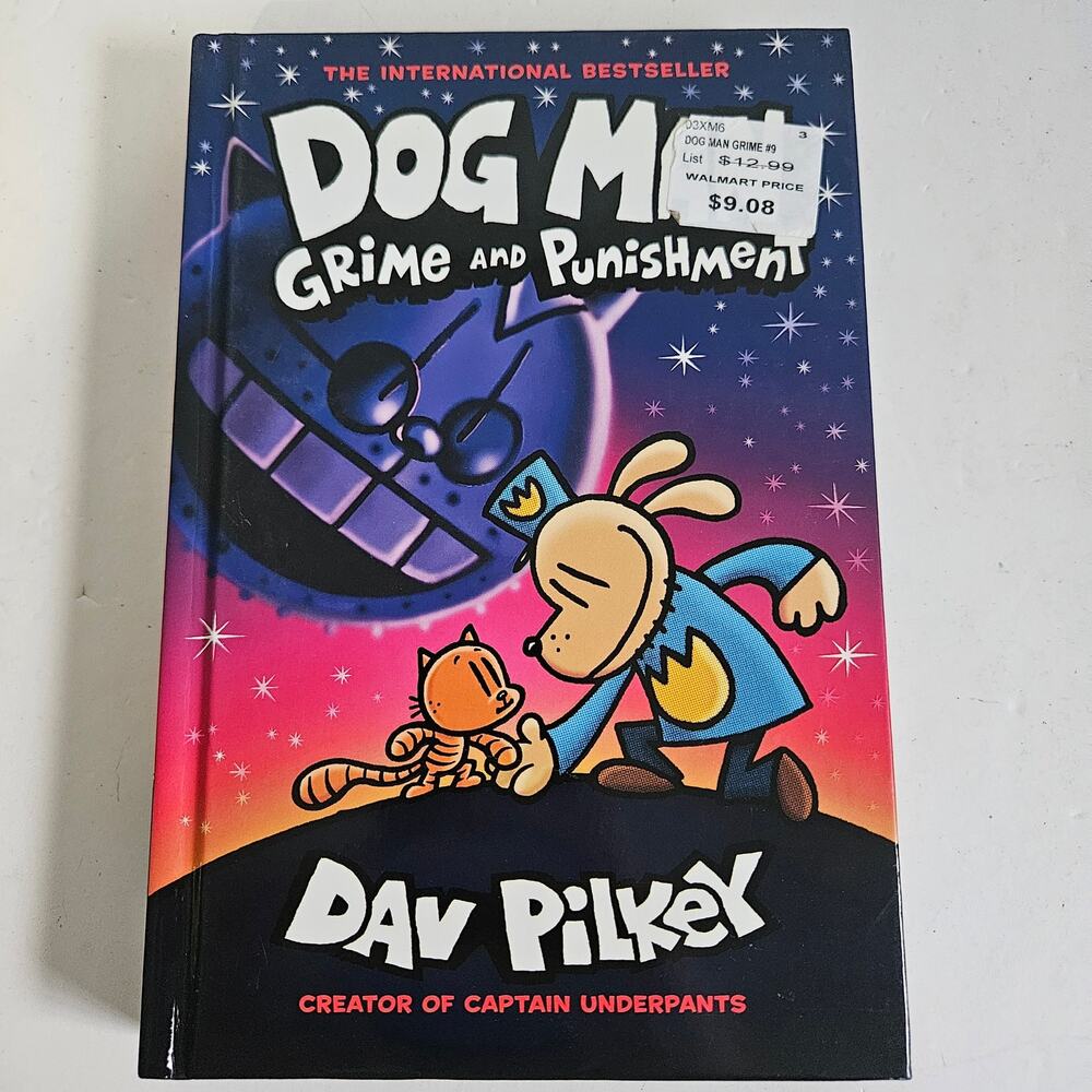 Dog man: Grime & Punishment Book By Dav Pilkey Adventure Graphic Novel Comic